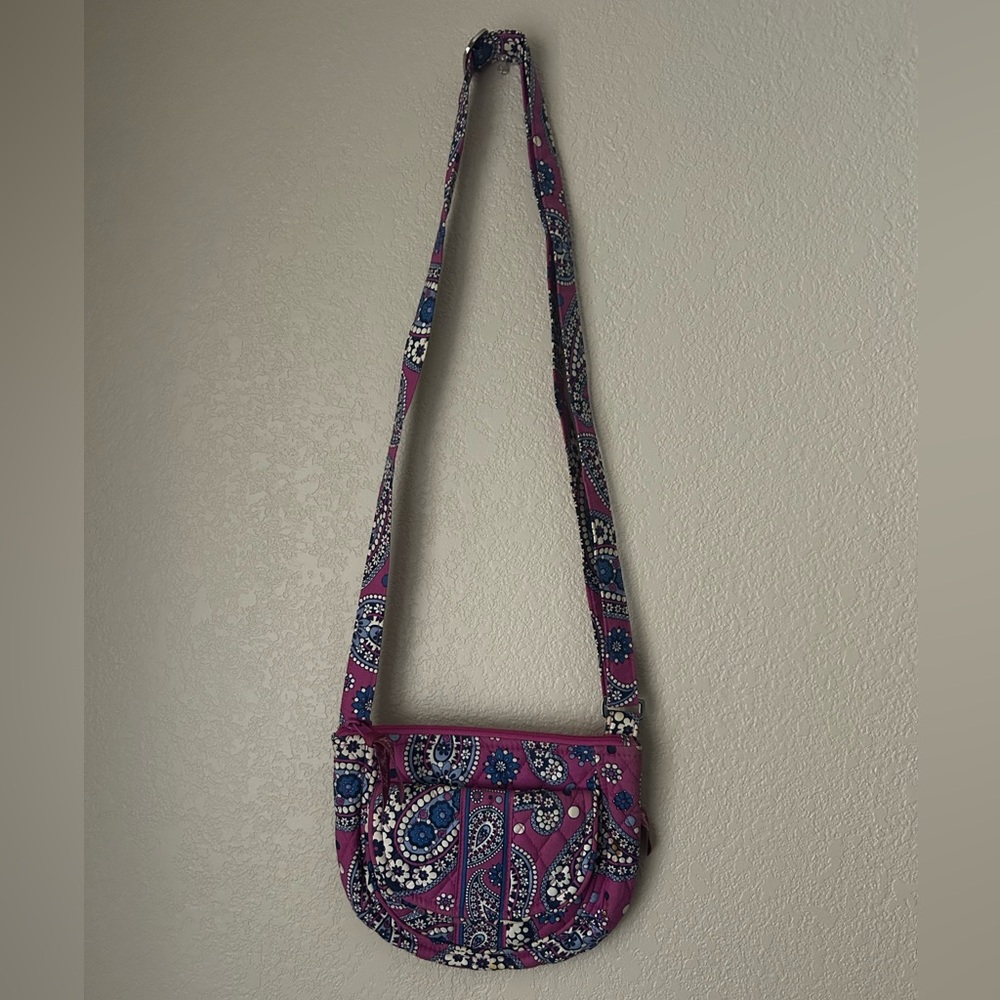 Vera Bradley, purple and blue paisley Crossbody